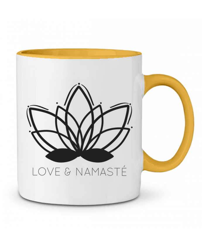Two-tone Ceramic Mug Love & Namasté IDÉ'IN