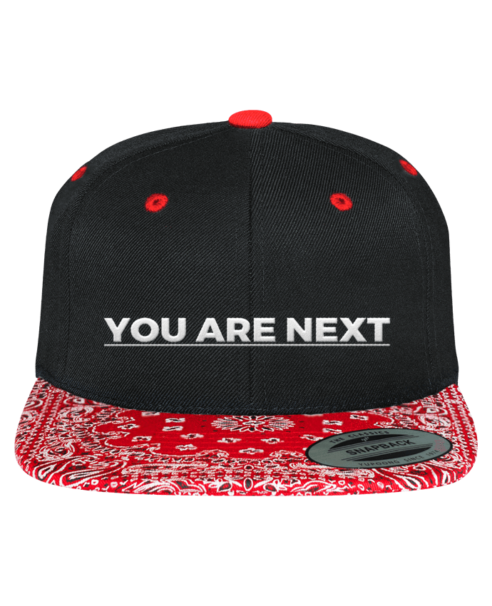 Casquette Snapback à imprimé brodé You are next par tunetoo