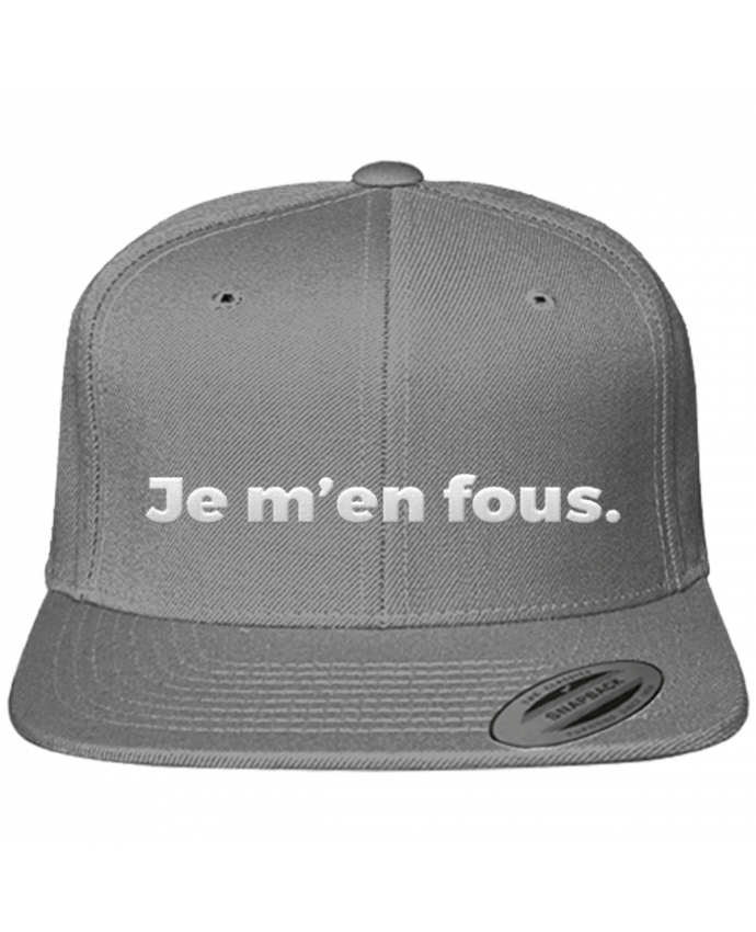 Snapback classique brodé Je m'en fous. par tunetoo