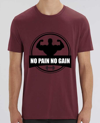 T-Shirt No pain no gain Muscu Musculation par Benichan