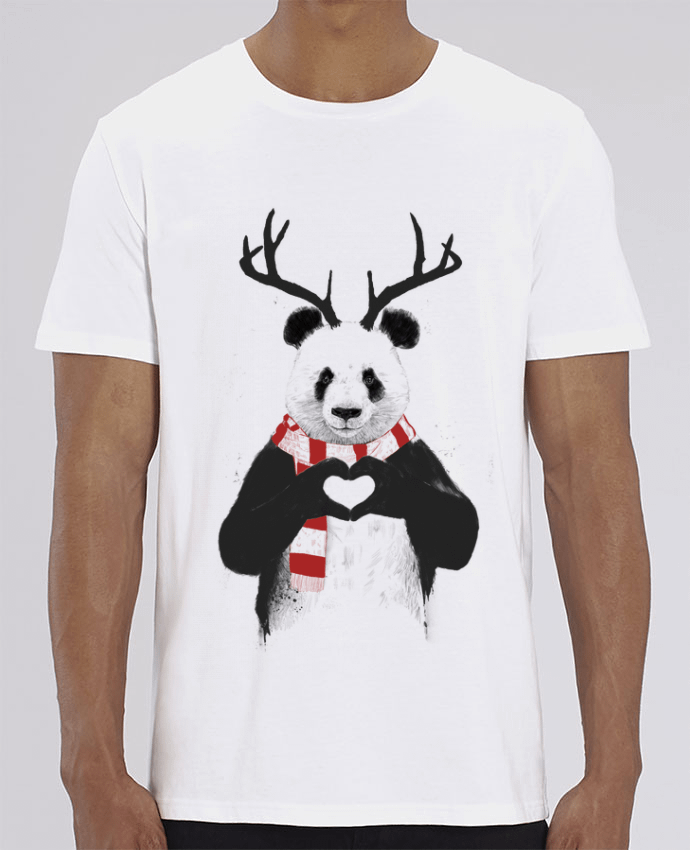 T-Shirt X-mas Panda by Balàzs Solti