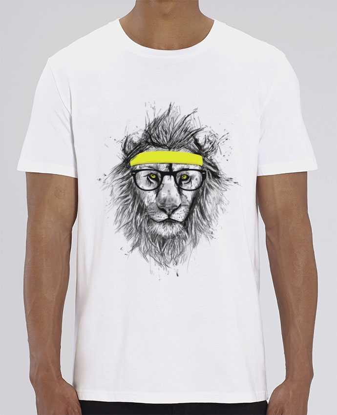 T-Shirt Hipster Lion por Balàzs Solti