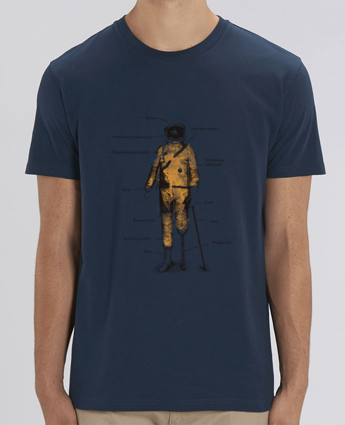 T-Shirt Astropirate with text by Florent Bodart