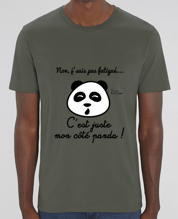 T-Shirt Non j'suis pas fatigué c'est mon côté panda por Benichan