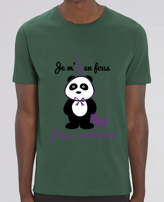 T-Shirt Je m'en fous j'suis une licorne, panda par Benichan