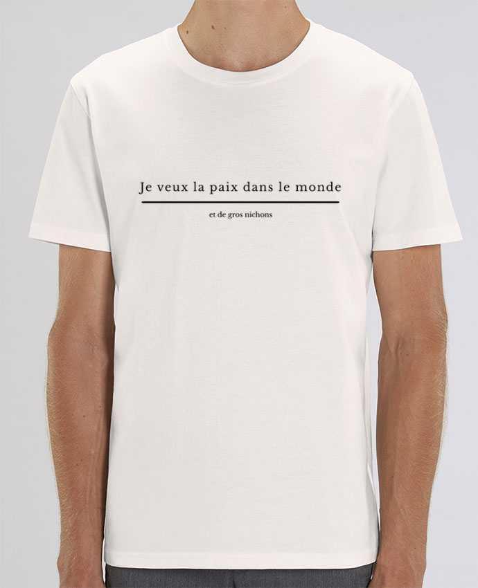 T-Shirt Paix dans le monde et de gros nichons par tunetoo