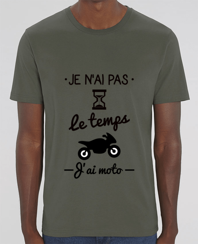 T-Shirt Pas le temps j'ai moto, motard por Benichan
