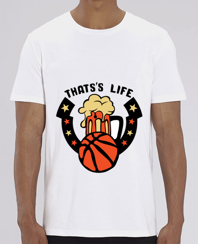 T-Shirt basketball biere citation thats s life message por Achille