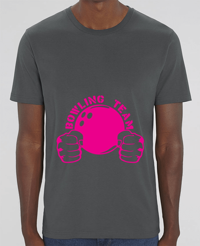 T-Shirt bowling team poing fermer logo club par Achille