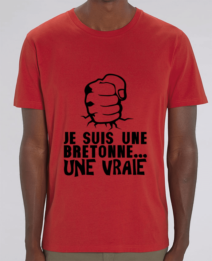 T-Shirt bretonne vrai citation humour breton poing fermer par Achille