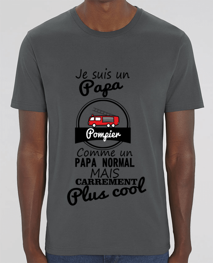 T-Shirt Je suis un papa pompier comme un papa normal mais carrément plus cool by Benichan