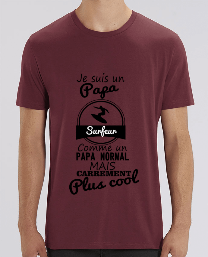T-Shirt Je suis un papa surfeur comme un papa normal mais carrément plus cool by Benichan
