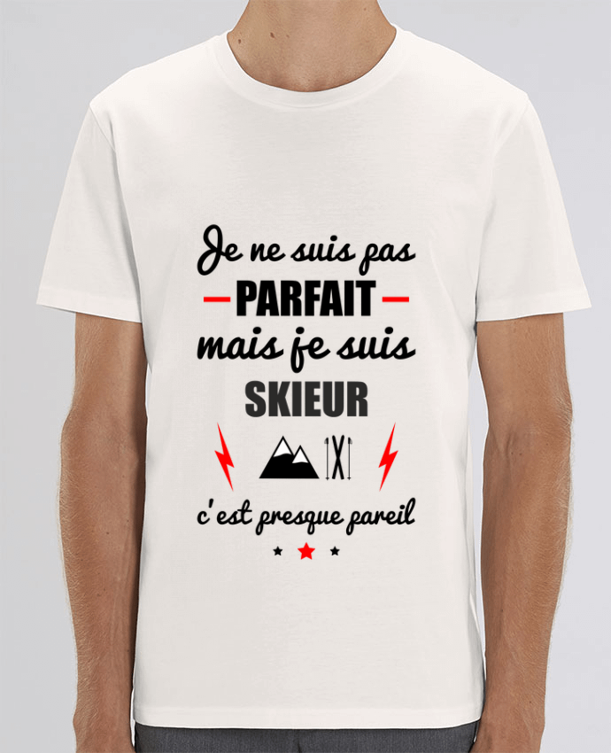 T-Shirt Je ne suis pas byfait mais je suis skieur c'est presque byeil by Benichan
