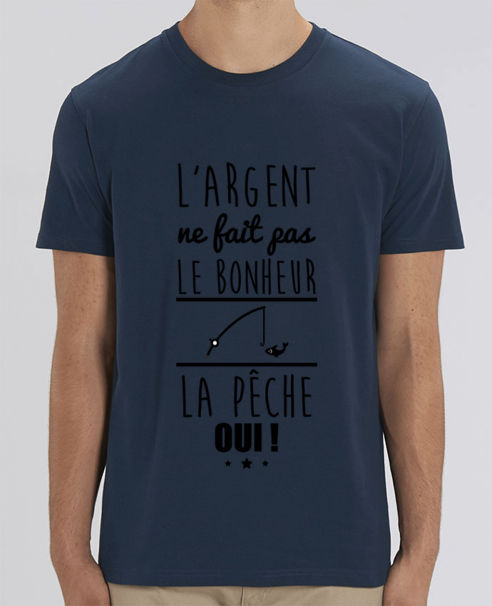 T-Shirt L'argent ne fait pas le bonheur la pêche oui ! por Benichan