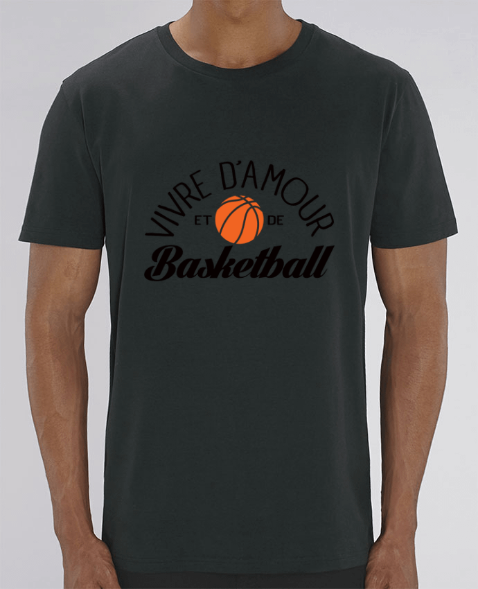 T-Shirt Vivre d'Amour et de Basketball por Freeyourshirt.com