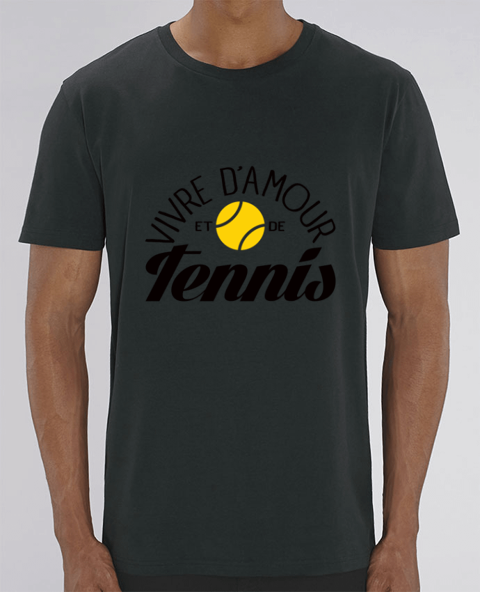 T-Shirt Vivre d'Amour et de Tennis por Freeyourshirt.com