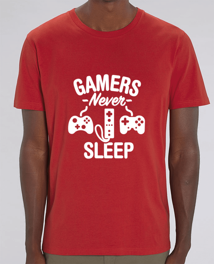 T-Shirt Gamers never sleep por LaundryFactory