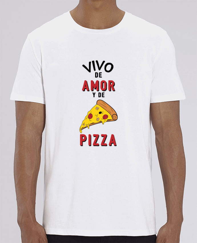 T-Shirt Vivo de amor y de pizza par tunetoo