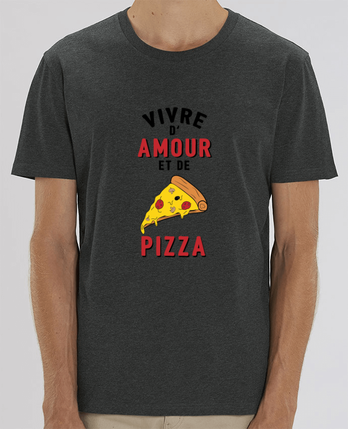 T-Shirt Vivre d'amour et de pizza by tunetoo