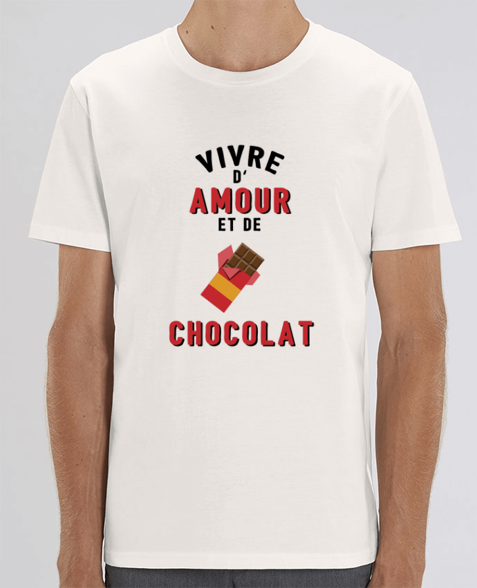 T-Shirt Vivre d'amour et de chocolat by tunetoo