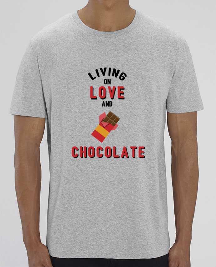 T-Shirt Living on love and chocolate por tunetoo