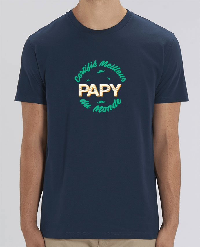 T-Shirt Certifié meilleur papy du monde por tunetoo