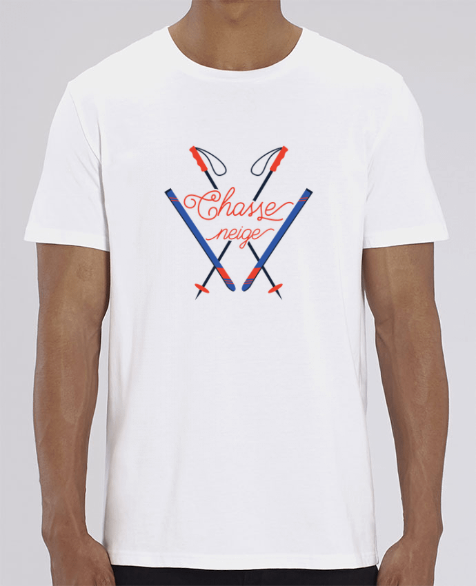 T-Shirt Chasse neige - design ski par tunetoo