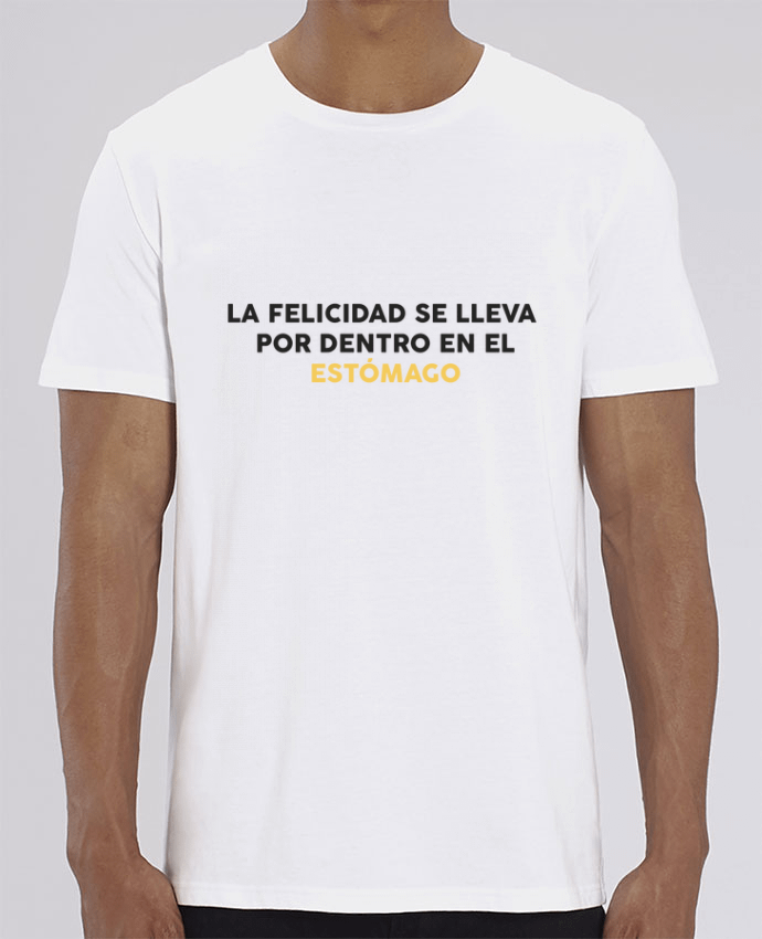 T-Shirt La felicidad se lleva por dentro en el estómago par tunetoo