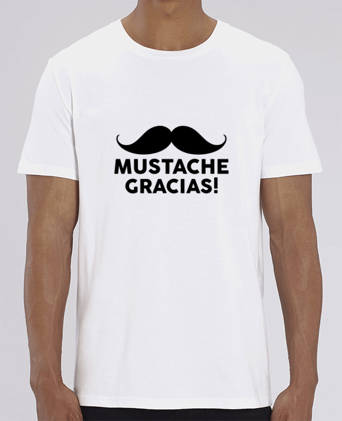 T-Shirt Mustache gracias ! por tunetoo