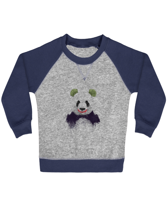 Sweat bébé manches contrastée Jokerface par Balàzs Solti