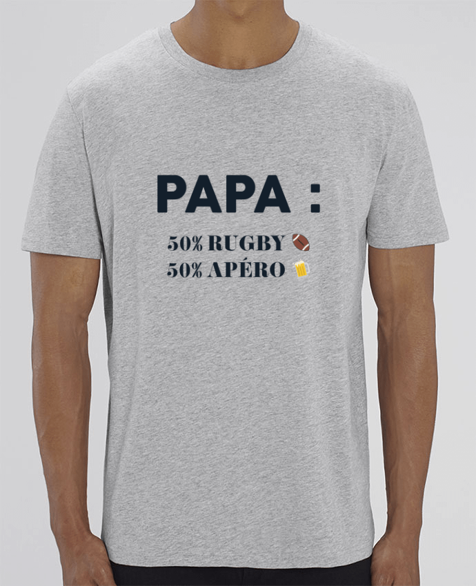 T-Shirt Papa 50% rugby 50% apéro par tunetoo