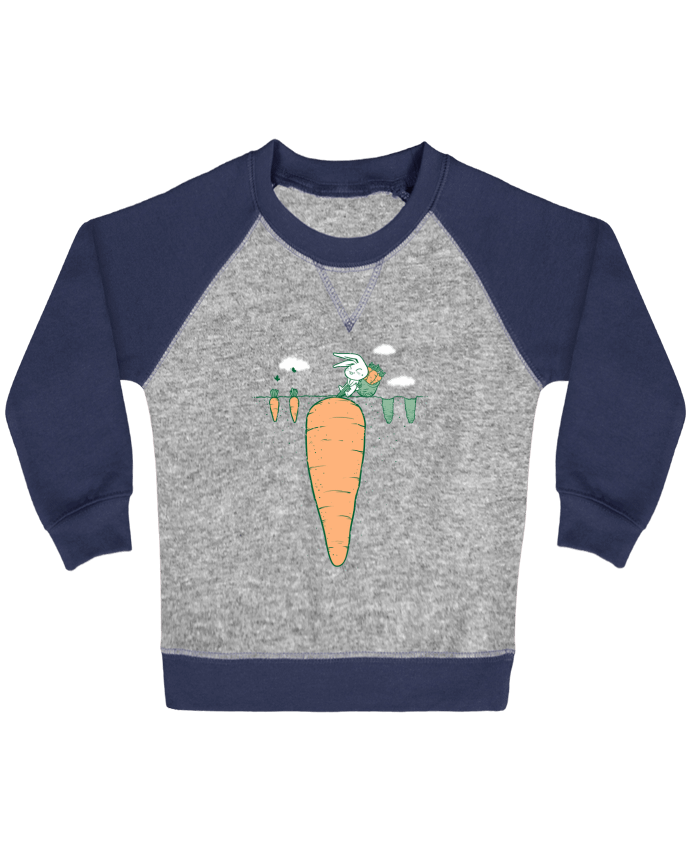 Sweat bébé manches contrastée Harvest par flyingmouse365