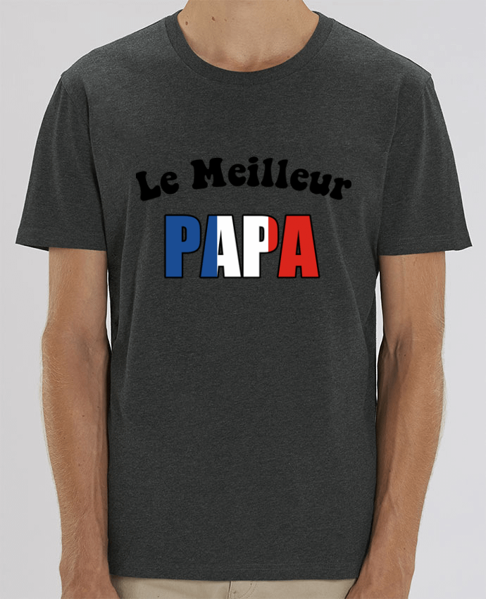 T-Shirt Le Meilleur papa France por CREATIVE SHIRTS