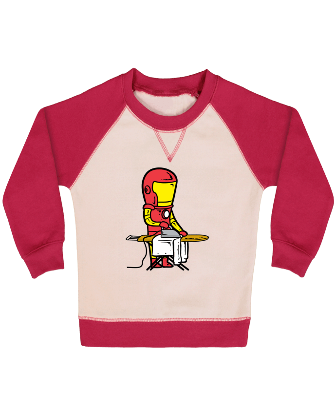 Sweatshirt Baby crew-neck sleeves contrast raglan Laundry shop by flyingmouse365
