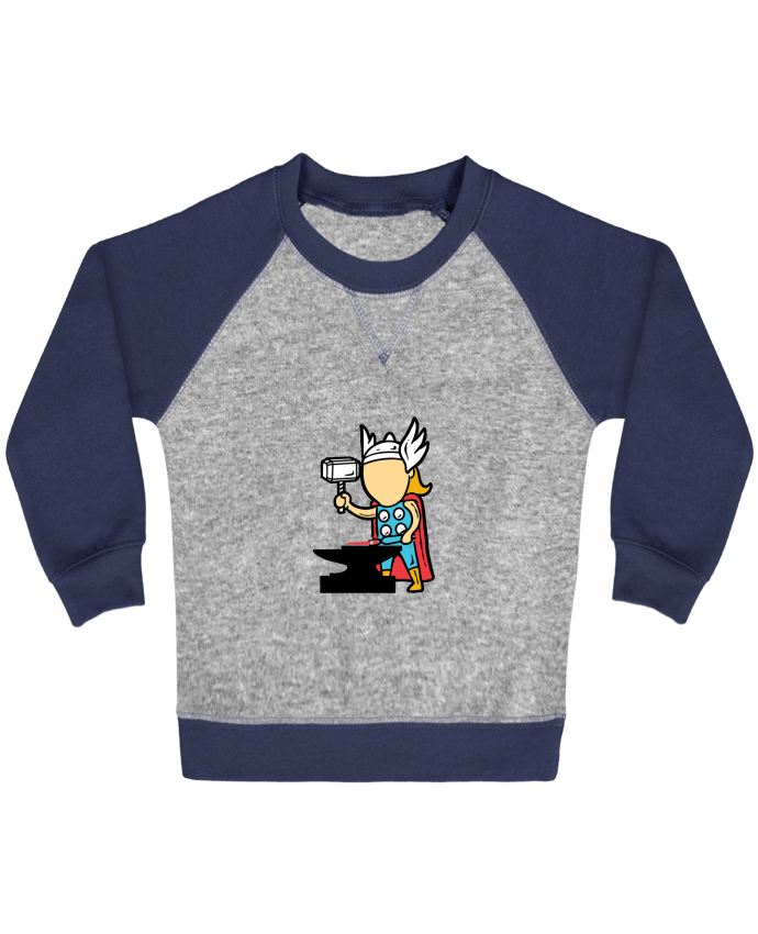 Sweat bébé manches contrastée Metal Factory par flyingmouse365