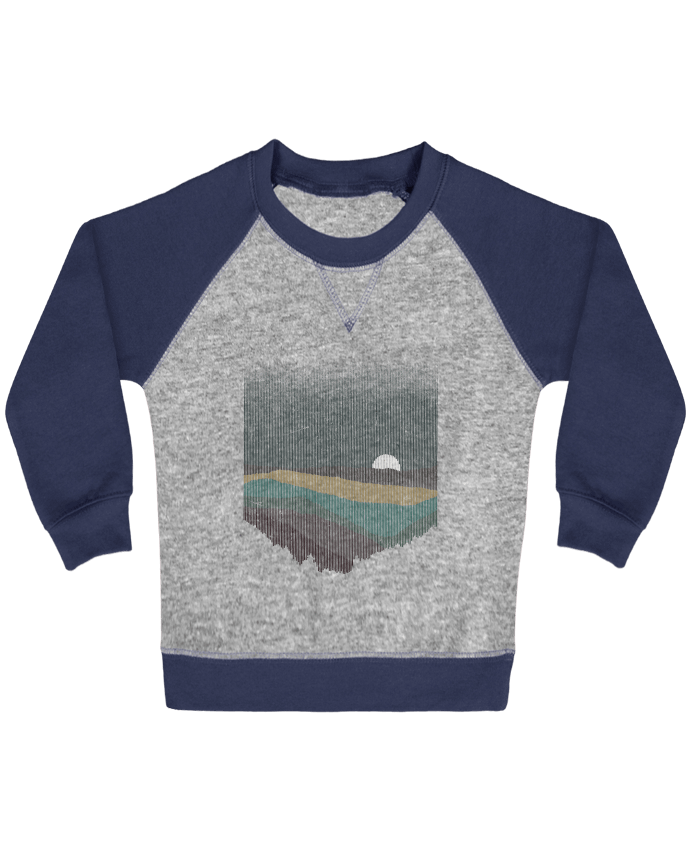 Sweat bébé manches contrastée Moonrise Color par Florent Bodart