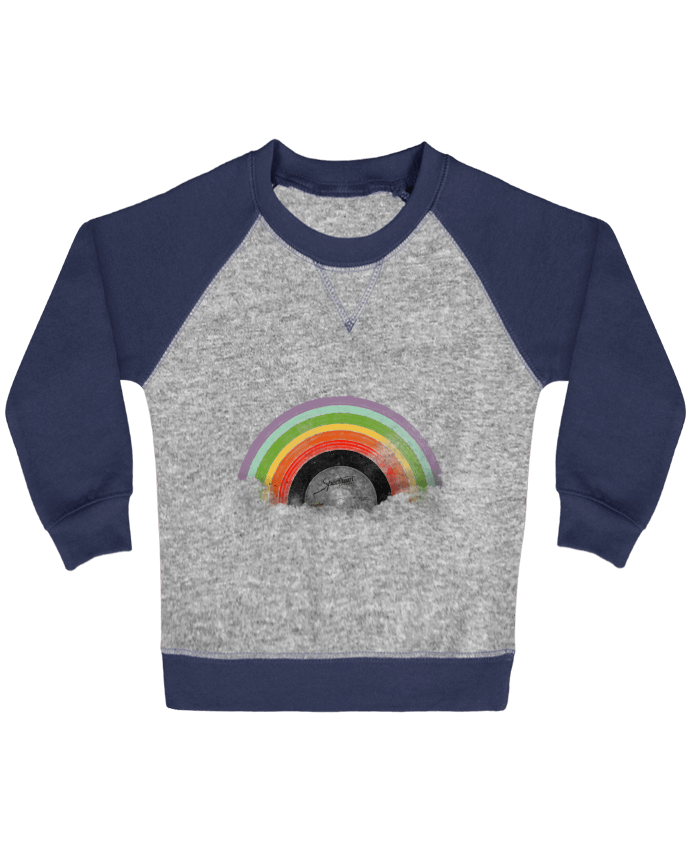 Sweat bébé manches contrastée Rainbow Classics par Florent Bodart