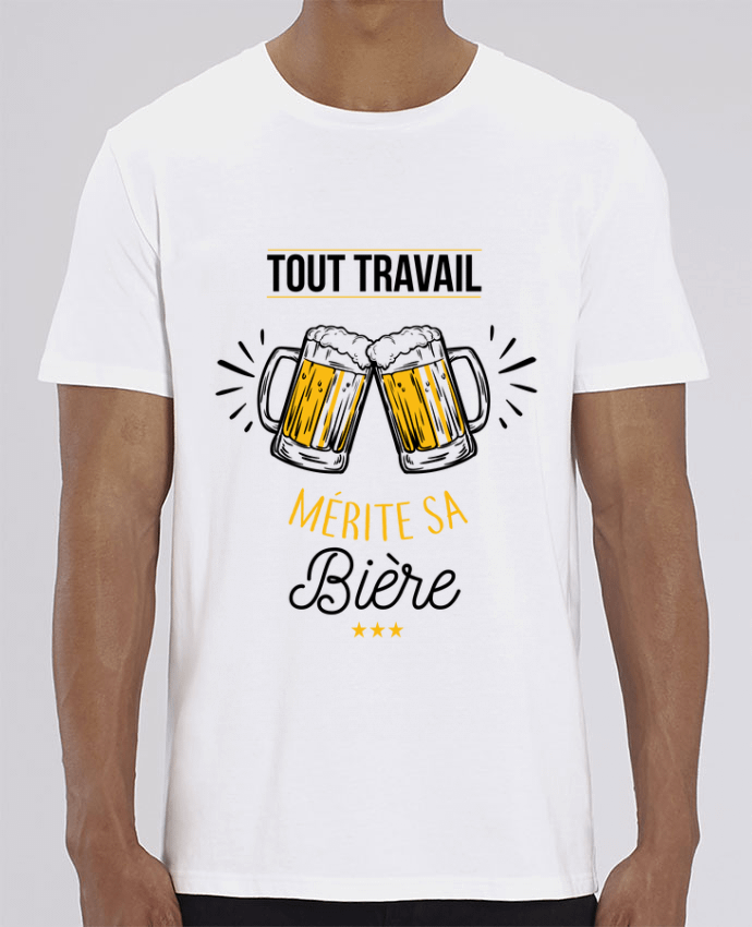 T-Shirt Tout travail mérite sa bière par La boutique de Laura