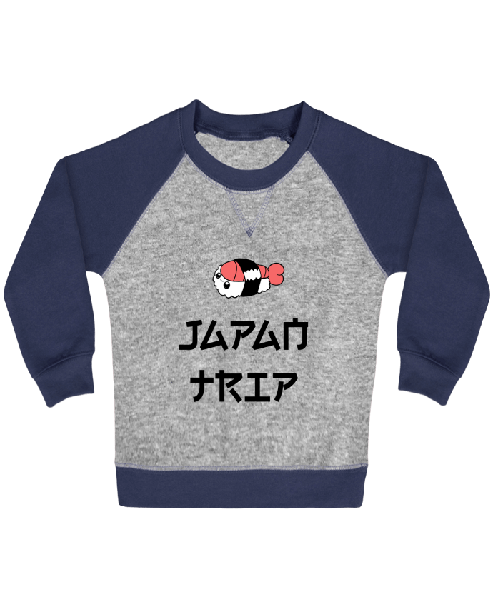 Sudadera Bebé Cuello Redondo Mangas Contraste Japan Trip por tunetoo