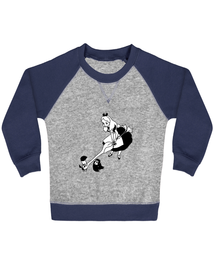 Sweat bébé manches contrastée Alice par tattooanshort