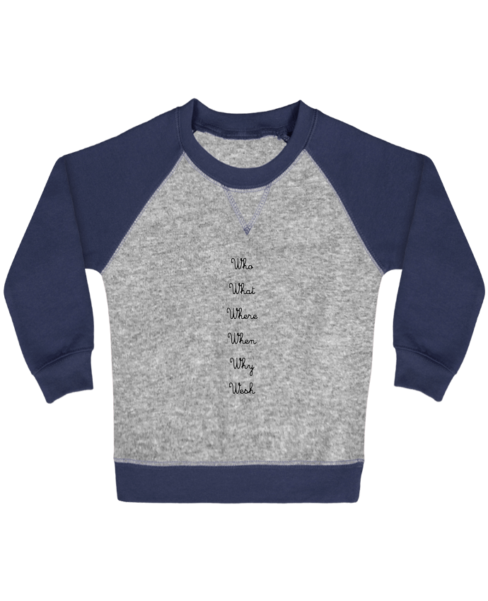 Sweat bébé manches contrastée 5W par tattooanshort