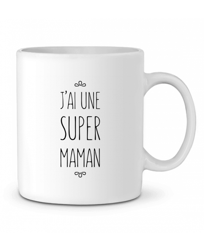 Ceramic Mug J'ai une super maman by tunetoo