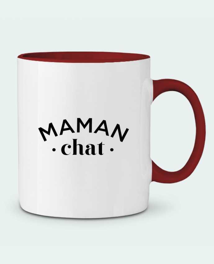 Mug bicolore Maman chat tunetoo