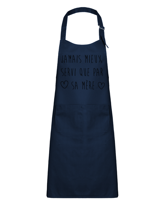 Kids chef pocket apron Jamais mieux servi que by sa mère by tunetoo