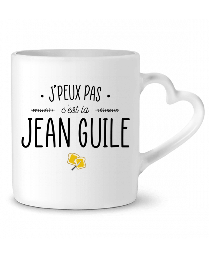 Mug coeur J'peux pas c'est la Jean Guile par La boutique de Laura