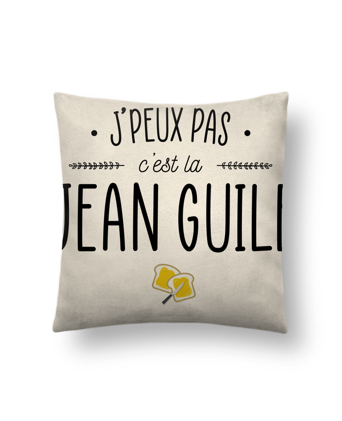 Coussin suédine J'peux pas c'est la Jean Guile par La boutique de Laura