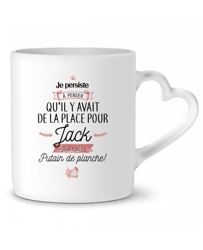 Mug coeur De la place pour Jack par La boutique de Laura