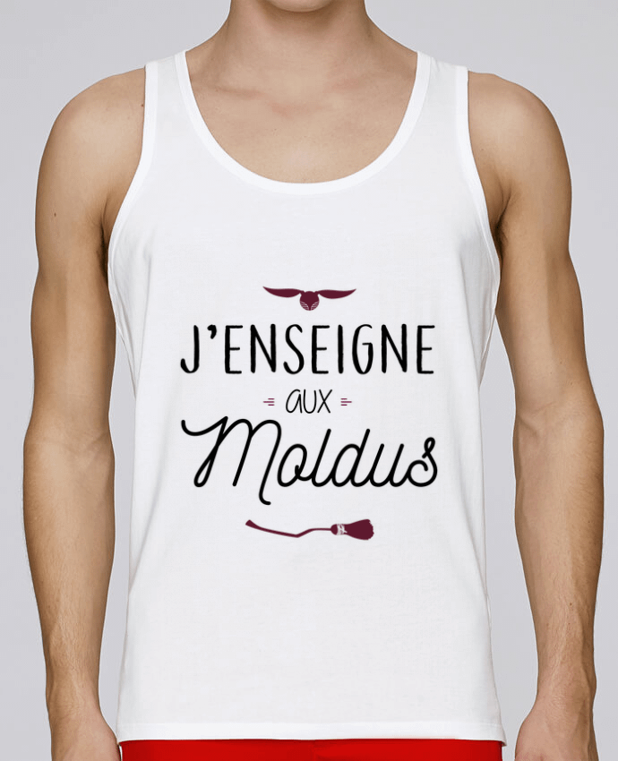 Débardeur homme J'enseigne aux Moldus par La boutique de Laura 100% coton bio