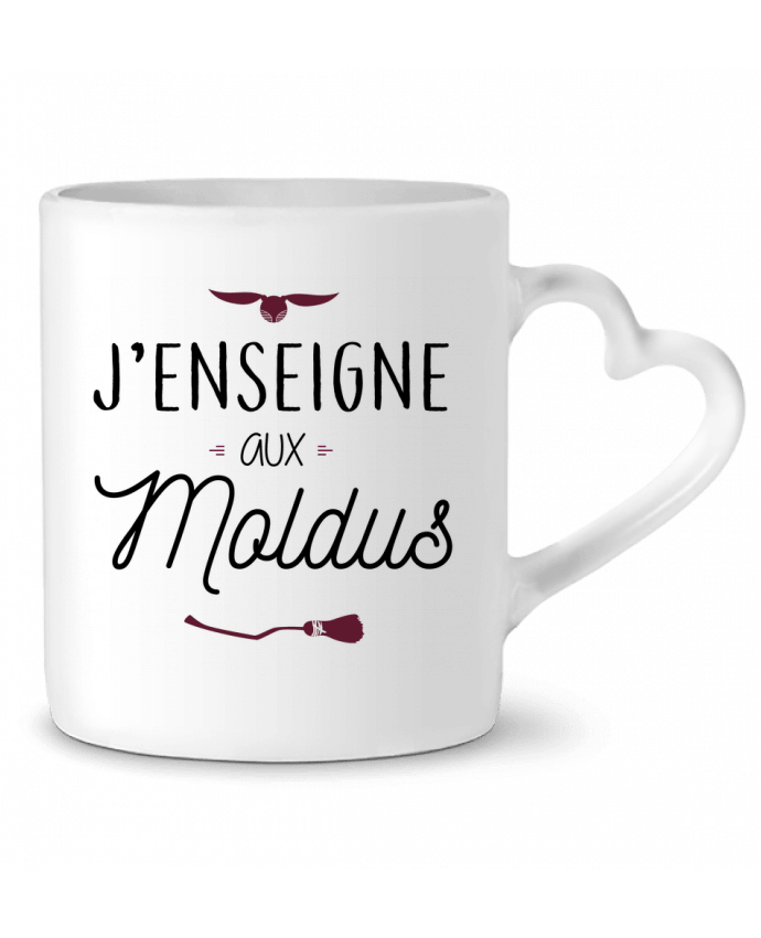 Mug coeur J'enseigne aux Moldus par La boutique de Laura