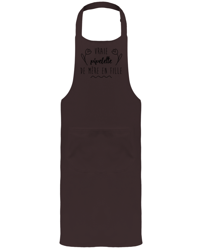 Garden or Sommelier Apron with Pocket Vraie pipelette de mère en fille by tunetoo